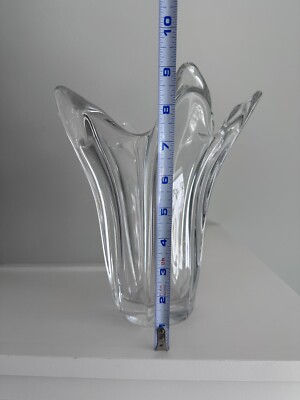 ART VANNES Vintage 6-Prong Crystal Vase 9” - Made In France | eBay ART VANNES Vintage 6-Prong Crystal Vase 9” - Made In France | eBay