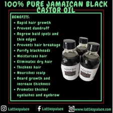 100% Raw Unrefined Black Jamaican Castor Oil