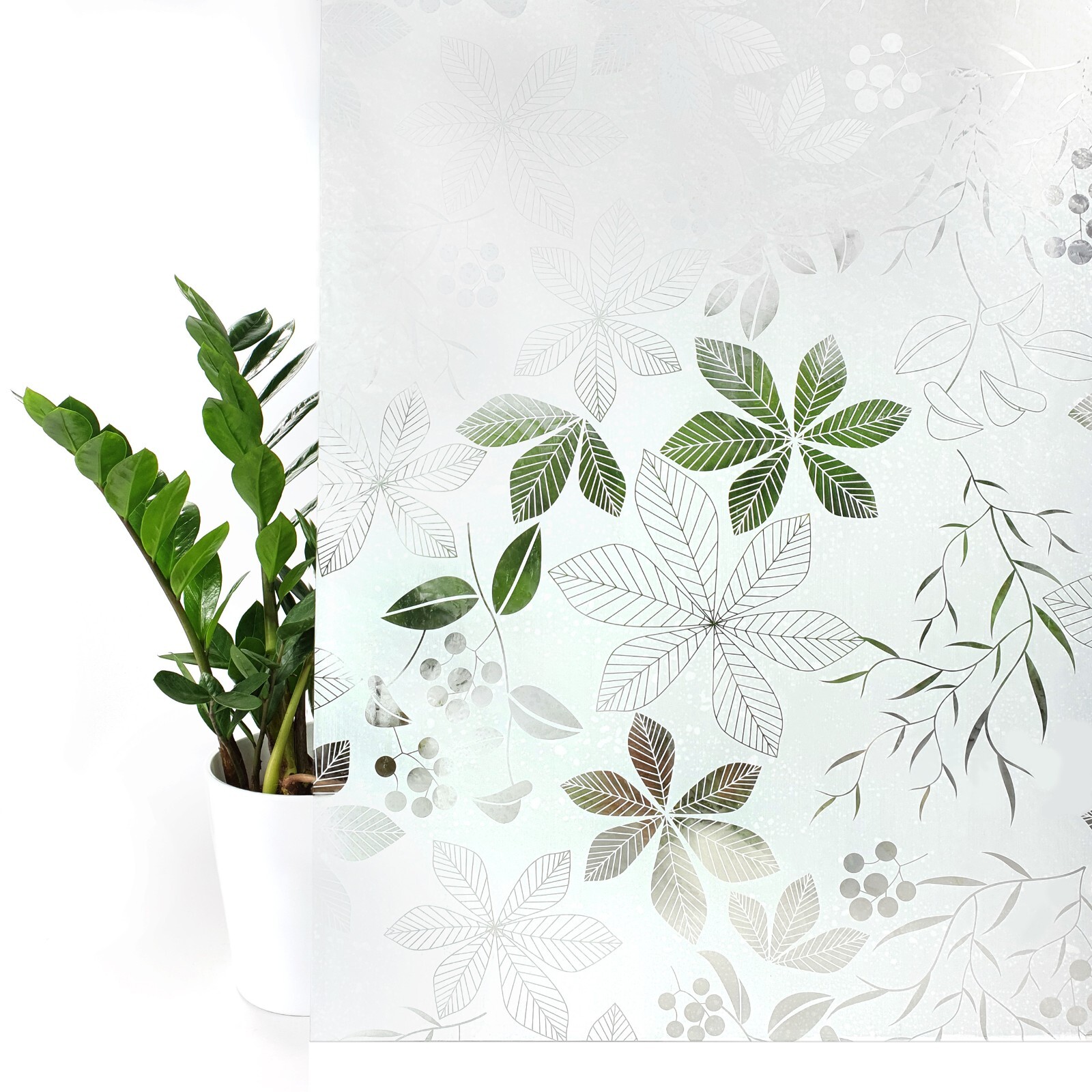 Fensterfolie Folie Statischhaftend Glasfolie Selbstklebend Sichtschutz