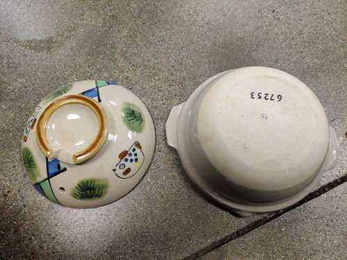 Japanese Made, Earthen Pot, Taihodo, Clay Heat Resisting Pot, Covered - Picture 3 of 3