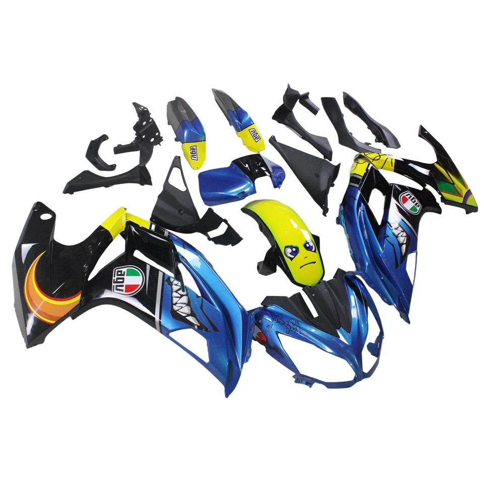 Plastic Fairing Kit for Kawasaki ER6F Ninja 650r 2012 - 2016 Body Kit Blue Black — 第 2/4 张图片