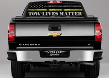 Tow Lives Matter Truck Rear Window Decal Tow Lives Matter Truck Rear Window Decal