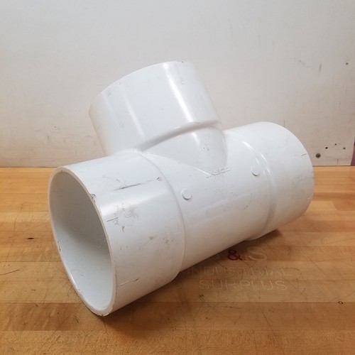 Lasco 401060 SCH 40 Tee Fitting, Slip x Slp x Slip, 6" Size, D2466, NSF