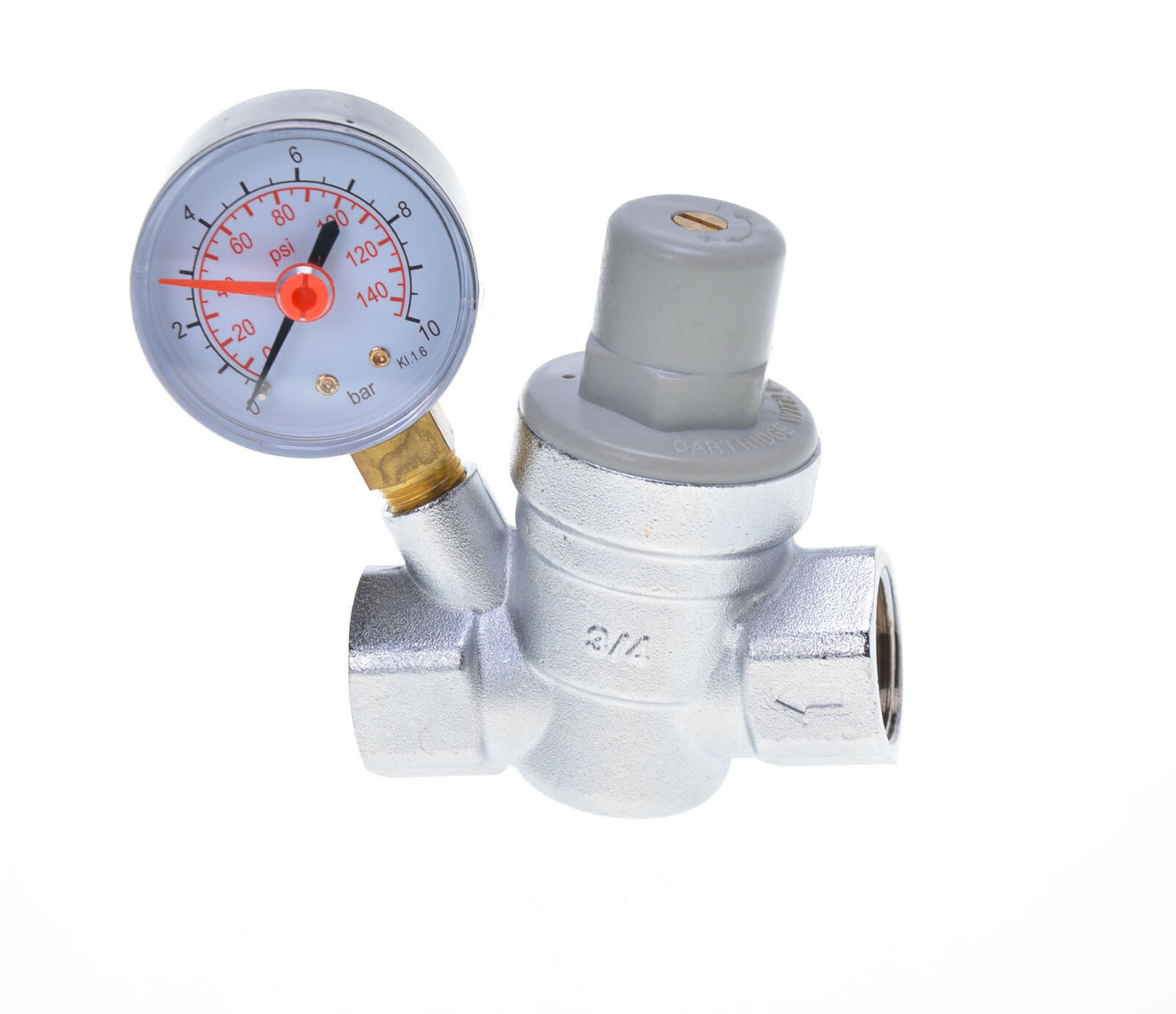 DN20 Riduttore di Pressione Con Manometro 1,5 - 6,5 BAR 3/4 "