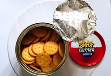 Munchee Snak Cracker Biscuits Tin 260g Crispy Savory Cookies BBQ Flavour