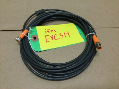 NEW, IFM EVC314, CONNECTION CABLE, 50V AC/ 60V DC, 3A, AWG 23, 5M LONG, 4PRONG