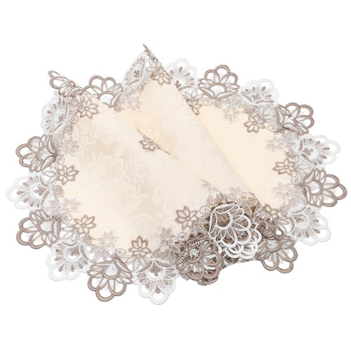 Wasserlösliche Spitze Tischdecke Deko für Hochzeit Läufer Empfang - Bild 5 von 12