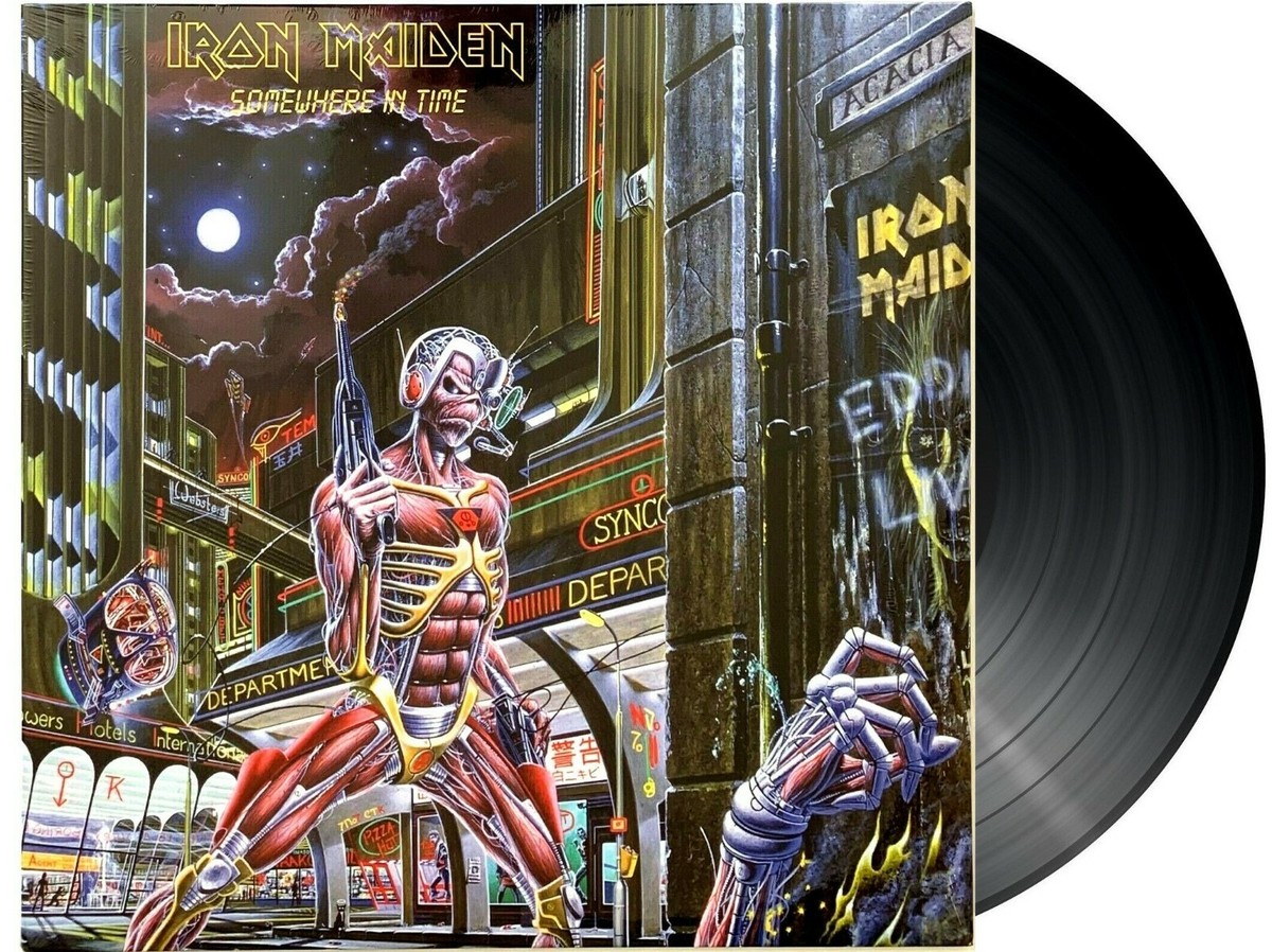 【LP国内盤帯付】IRON MAIDEN SOMEWHERE IN TIME Iron Maiden – Somewhere In Time – Vinyl (LP, Album + 2 more) +