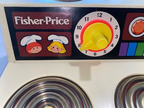 Vintage 1978 Fisher Price Cook Top Stove Magic Burners Bell #919 Pretend Play - Picture 3 of 11