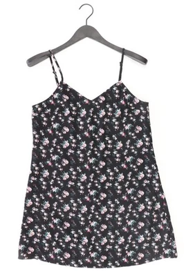H&M Trägerkleid Kleid für Damen Gr. 40, M mit Blumenmuster schwarz aus Polyester - Bild 1 von 4