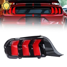 For 2024 Ford Mustang Tail Lights Brake Lamp LED Red Black Left Driver Side