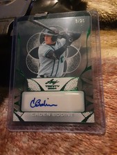 2024 Leaf Trinity Clear Autographs Caden Bodine #CA-CB3 Green 8 /25