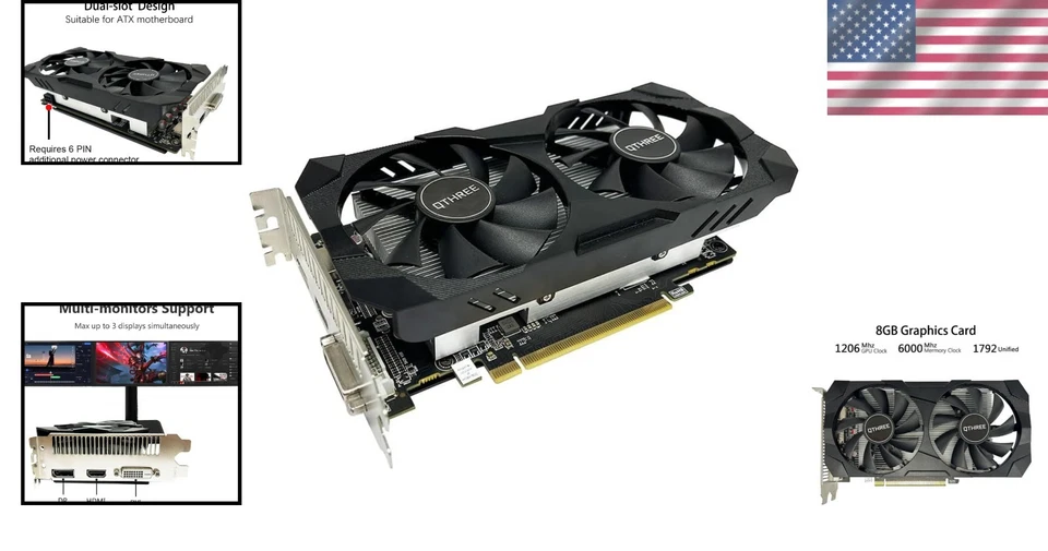 AMD RX 560 XT 8GB Graphics Card - Superior Cooling, Perfect for VR Gaming - Image 2 of 4