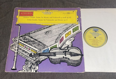 DGG 136 035 SLPEM ed1 RED STEREO Storck, Angelica May, cello: Chopin, Kodaly.