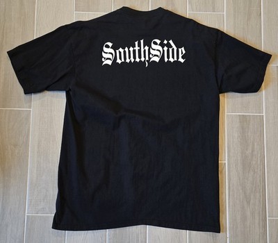 Jensen Activewear Heavy Cotton Southside Pocket Shirt XXL Black Old Style Font