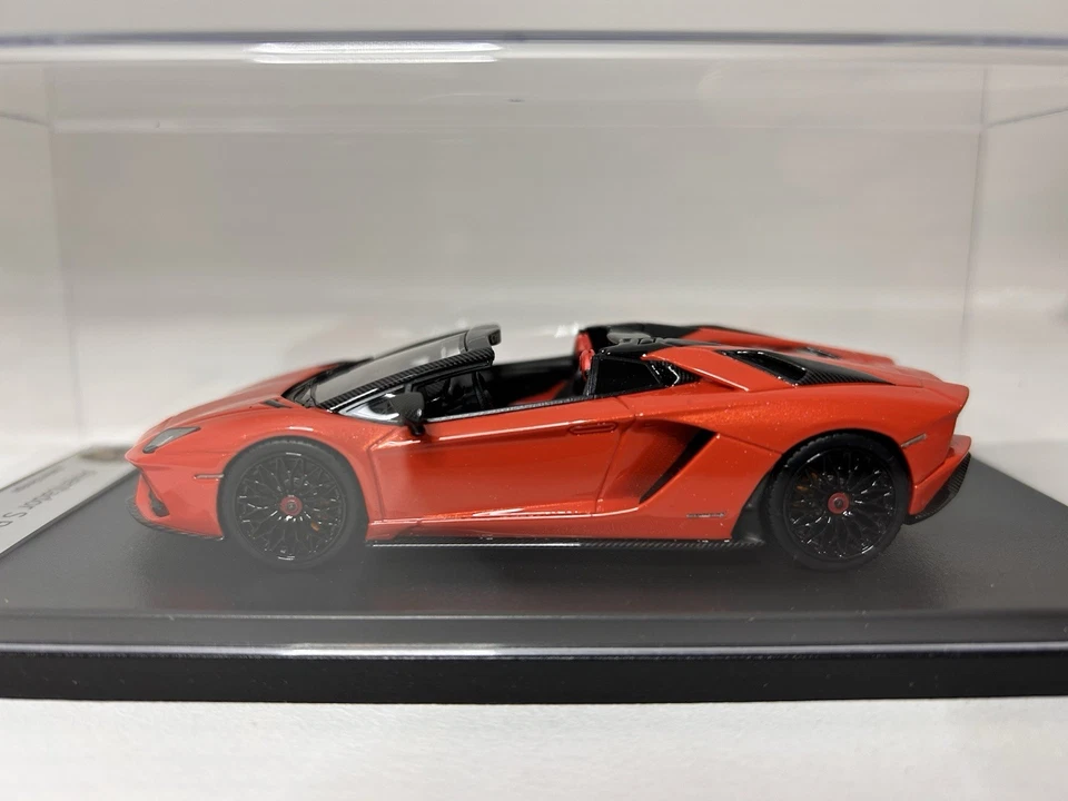 Looksmart Lamborghini Aventador S Roadster Arancio Argos 1/43 - Photo 2/4
