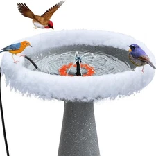 3.3ft Bird Bath Heater with Water Pump, Birdbaths Thermostatically Controlled