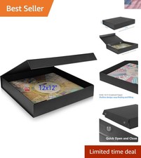 Odor-Free 12x12 Scrapbook Storage Box - Quick Access  Durable Construction