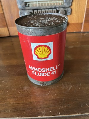 Collectible Aeroshell Fluide 41 Metal Can Full