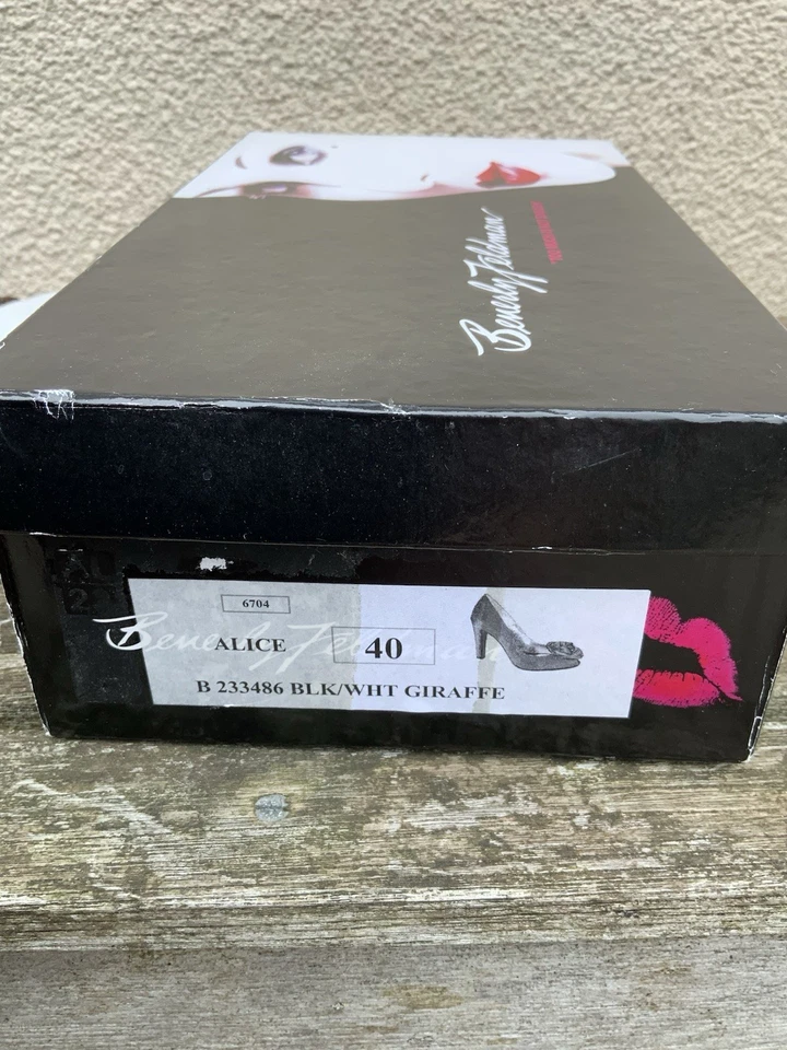 BEVERLY FELDMAN RUSSELL BROMLEY BLACK WHITE Zebra GREEN COURT SHOES 40 7 - Image 4 of 4