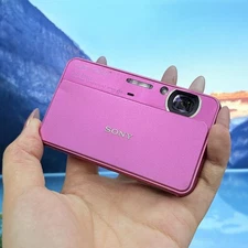 Sony DSC-T99 Digital Camera 14.1 MP 4x Optical Zoom Smile Detection Pink