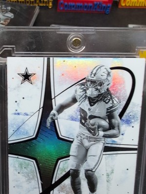 2025 Prizm Black Football White Night Case Hit CeeDee Lamb #9