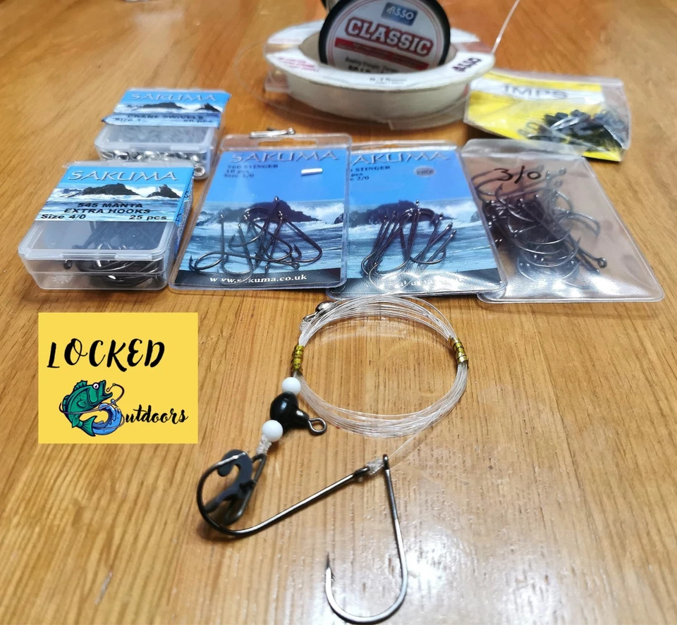 5x Pulley pennel rigs - Sakuma parts & Breakaway imps ii/Koike clips -Tracked 48 — 第 2/4 张图片