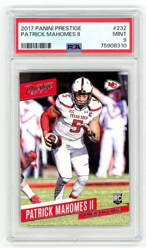 2017 Panini Prestige PATRICK MAHOMES II #232 (RC) PSA 9
