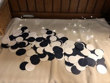 Navy And White Dot Garland Wedding/party
