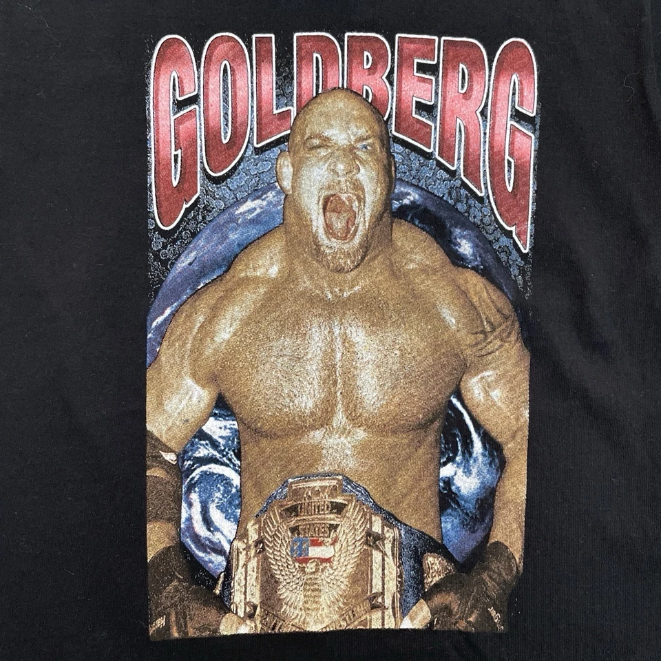 Camiseta de Lucha Goldberg WCW Juvenil Pequeña De Colección Estampado Grande Gráfico Niños WWF Foto 3 de 4