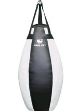 PROLAST Boxing Muay Thai MMA Punching Kicking Tear Drop Heavy Bag Black/White