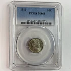 1910 Barber Dime 10c PCGS MS63 Sharp Strike Nice Luster Bright White