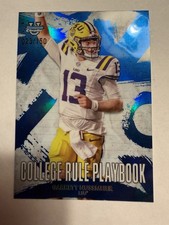 Garrett Nussmeier College Rule Playbook BLUE /150 2025 Bowman Chrome University