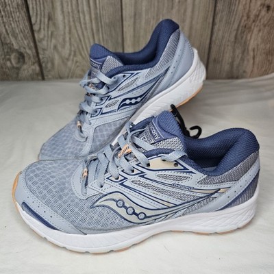 Saucony Womens Cohesion 13 S10559-3 Gray Running Walking Shoes Sneakers Size 8