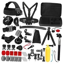 Action Cameras Accessory Kit, Bonvvie Sports Camera Accessory Kit 50-in-1