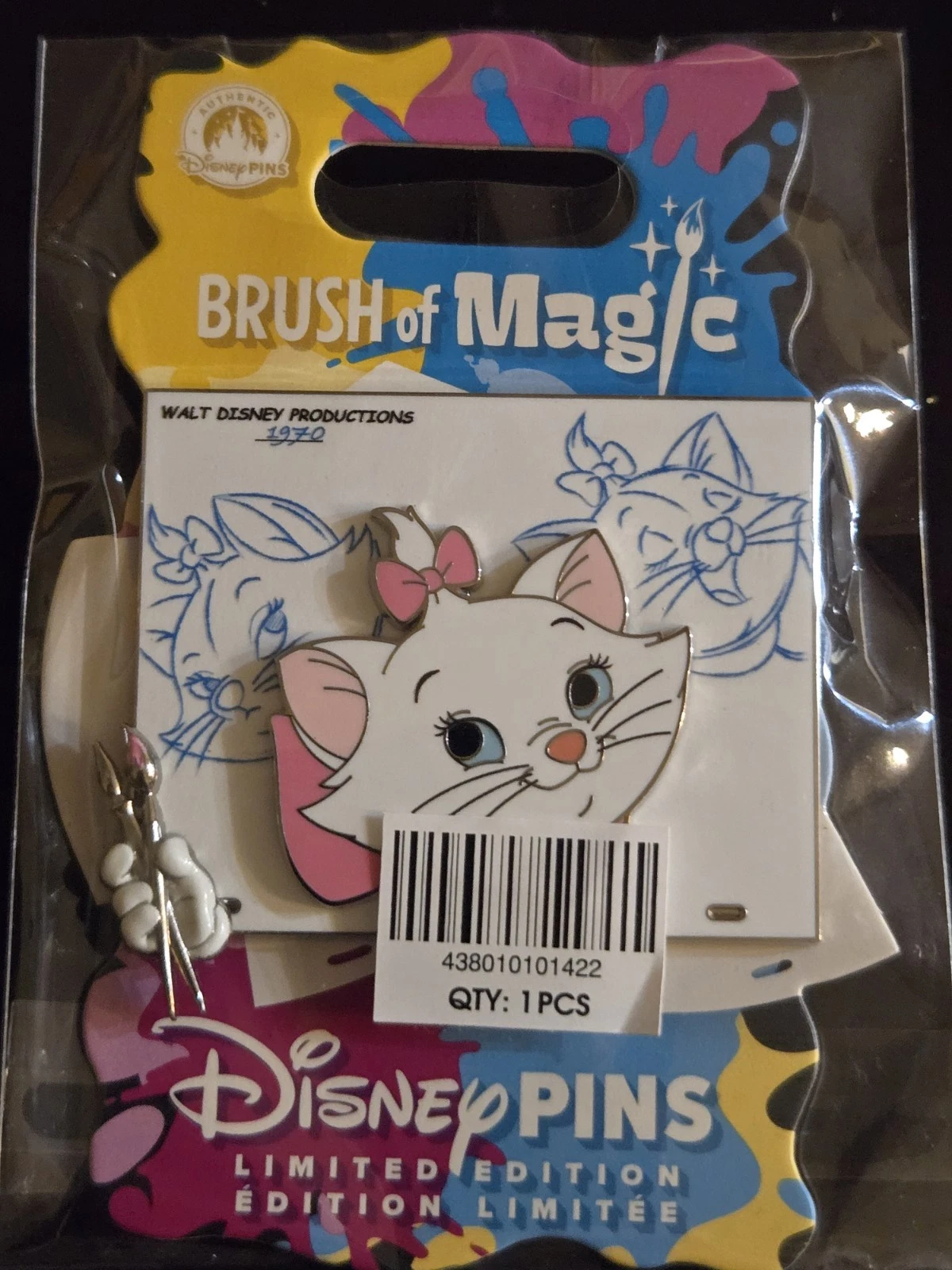 Disney MARIE The Aristocats Brush of Magic Limited Edition Pin LE 3750