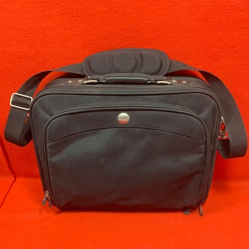 Dell Professional Laptop Briefcase 15-17" Heavy Duty Nylon Messenger Bag Black