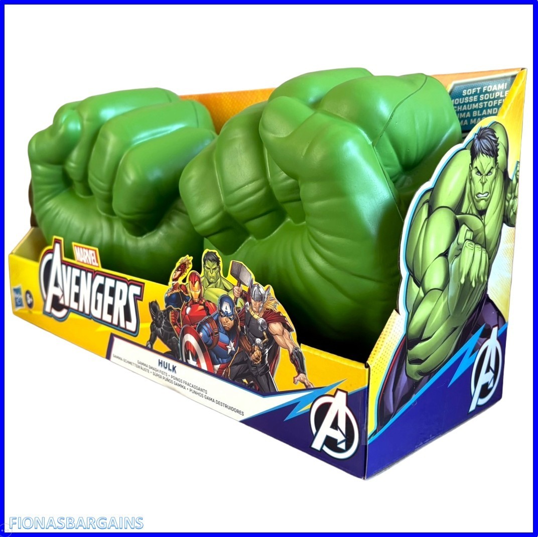 Marvel Avengers Hulk Gamma Smash Fists Niños Superhéroe Juego de Rol Juguete Edades 5+ NUEVO