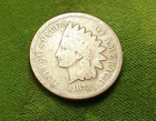 1873==Indian Head Penny==Good Clear Date