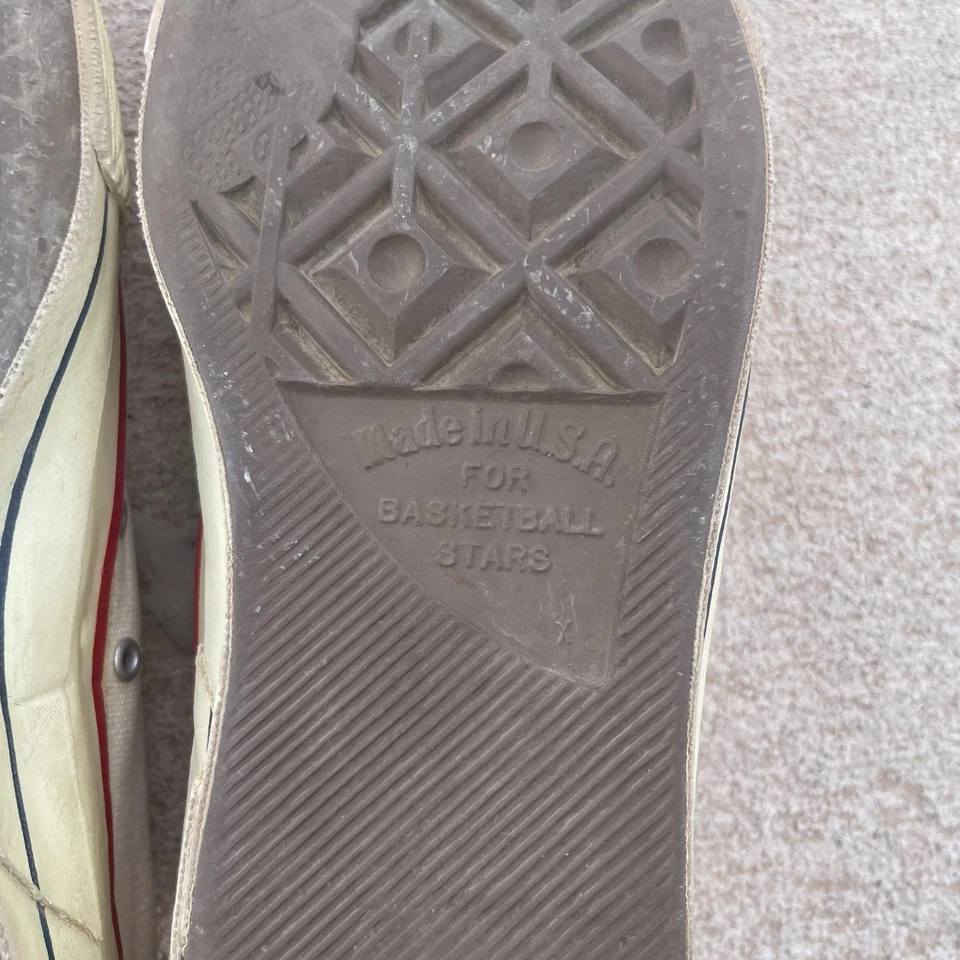 Zapatos Randy Pro 14 de Colección Hechos en EE. UU. Baloncesto Hombres Lona Años 60 Años 70 Foto 4 de 4