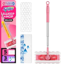 Swiffer Sweep and Mop Deluxe, Limited Edition Pink Wicked: for Good, 2-In-1 Floo