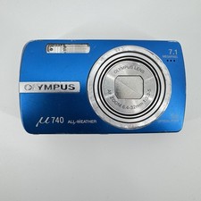 Olympus 740 All Weather 7.1 MP Digital Camera -Blue FOR PARTS OR REPAIR