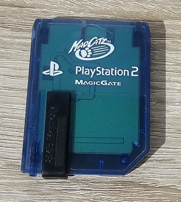 Playstation 2 Mad Catz Speicherkarte  Blau/Schwarz