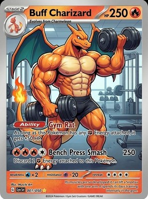 Buff Charizard For Gift / Display