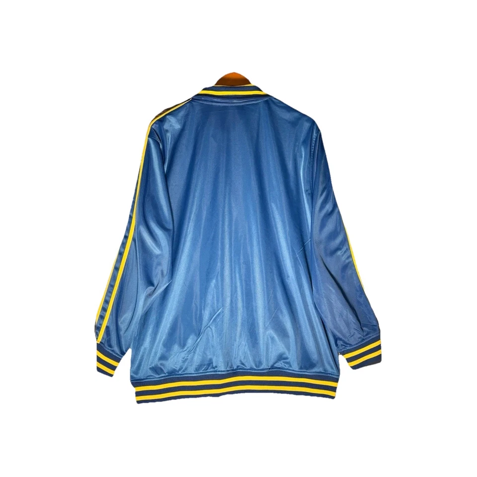 Chaqueta Golden State Warriors Dub Nation Talla M Azul Calentamiento NBA Aros Retro Foto 2 de 4