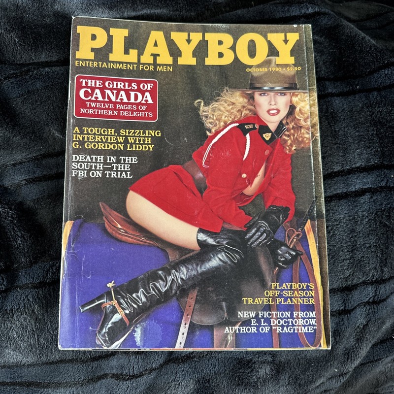 PLAYBOY Magazine October 1980 Girls of Canada G. Gordon Liddy E. L. Doctorow