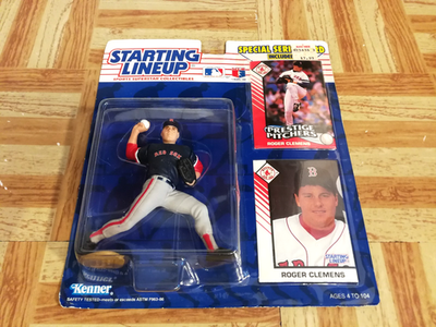 #ad 1993 Starting Lineup Roger Clemens Boston Red Sox SLU Figure Baseball Card MLB $5.39
