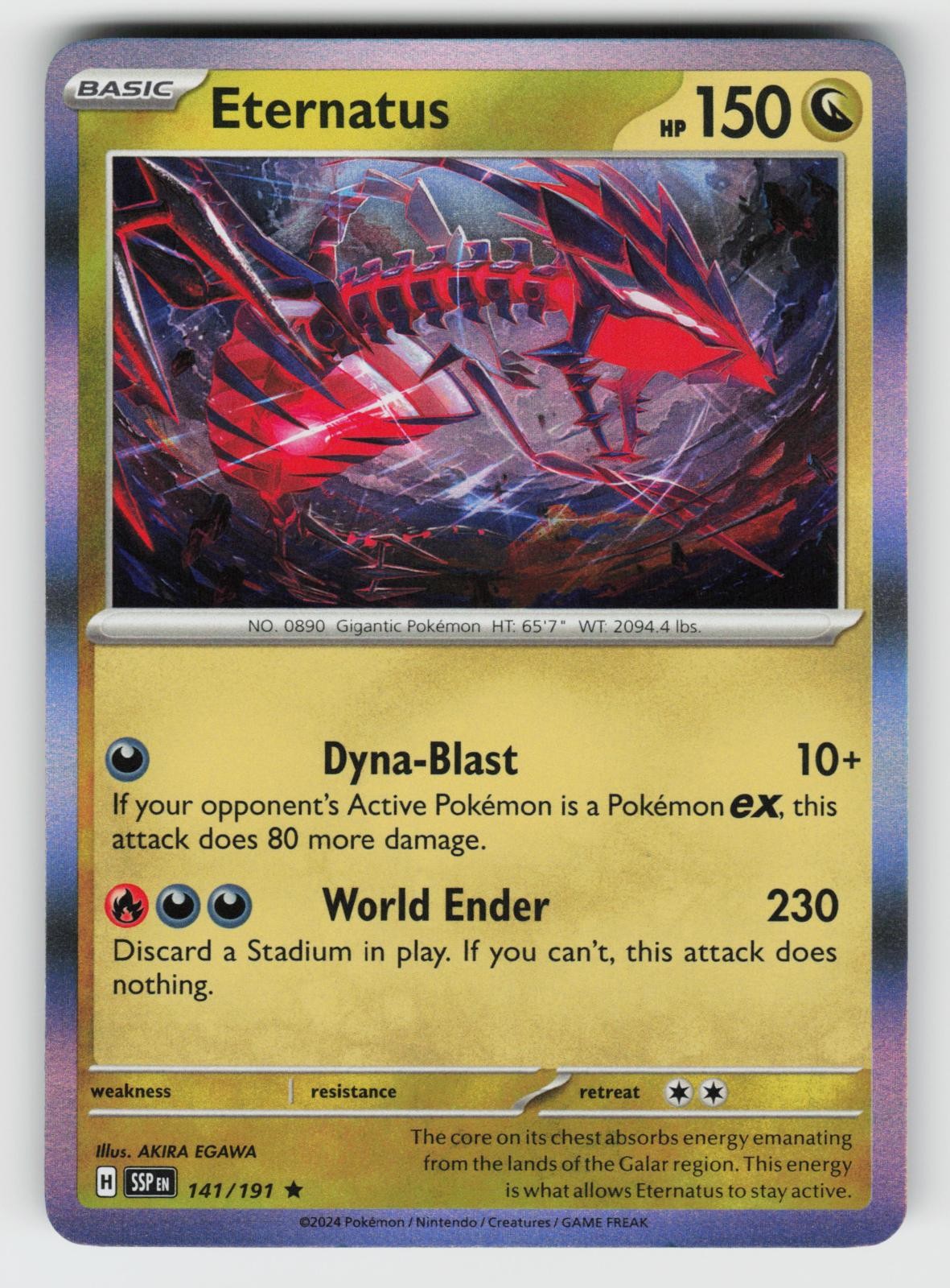 Eternatus 141/191 Surging Sparks R Holo NM/M Pokemon