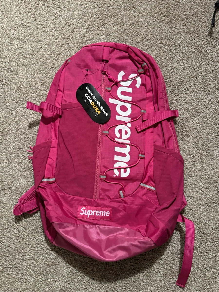 Supreme Backpack Pink Bags for Men for sale | eBay