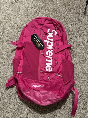 Supreme Backpack Pink Bags for Men for sale | eBay